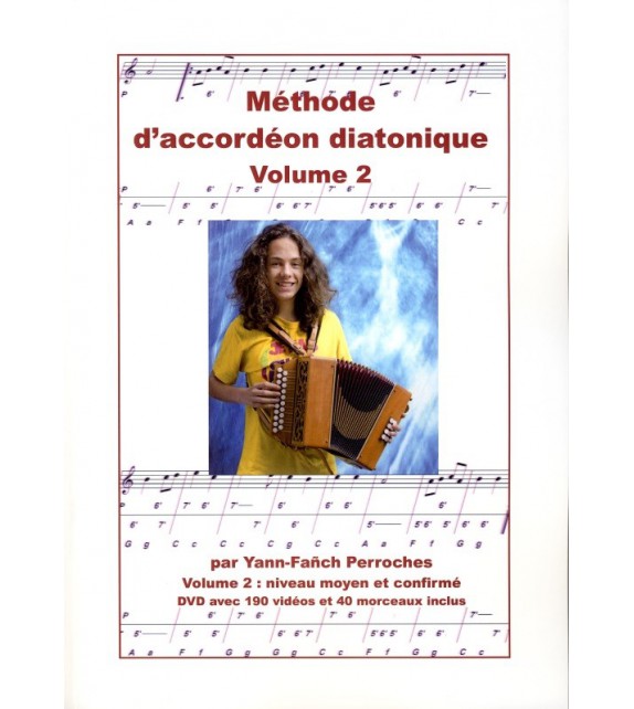 METHODE D'ACCORDEON DIATONIQUE - Volume 2, Moyen et confirmé