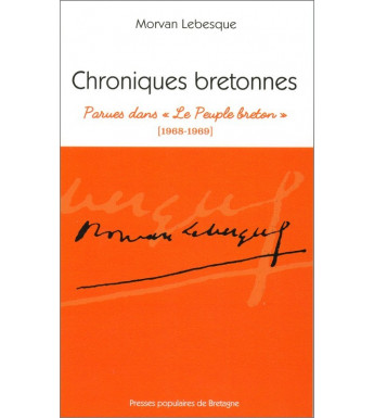 CHRONIQUES BRETONNES parues dans "Le Peuple breton" (1968-1969)