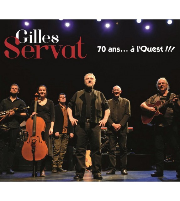 VINYLE GILLES SERVAT - 70 ANS A L'OUEST (double vinyle)