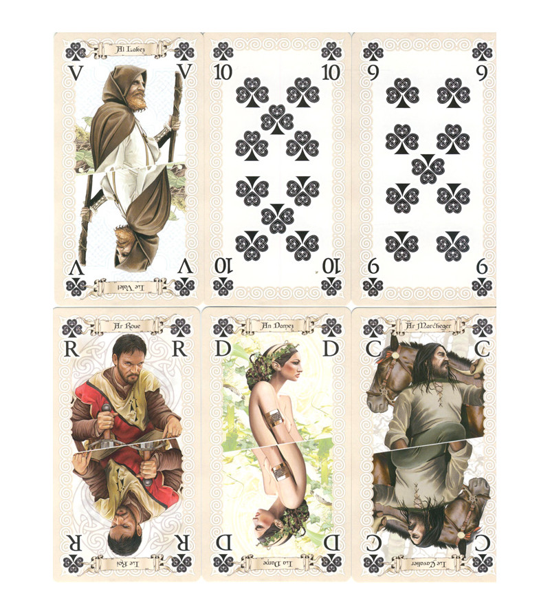 Jeu de 25 cartes de tarot illustrées 'oracle of the ancients Celtes