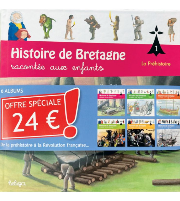 HISTOIRE DE BRETAGNE RACONTÉE AUX ENFANTS (6 volumes)