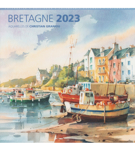 CALENDRIER 2023 - Bretagne, Aquarelles de Christian Graniou