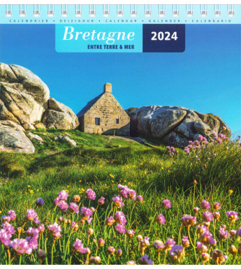 CALENDRIER 2022 - Bretagne (format chevalet de bureau, 15 x 16 cm)
