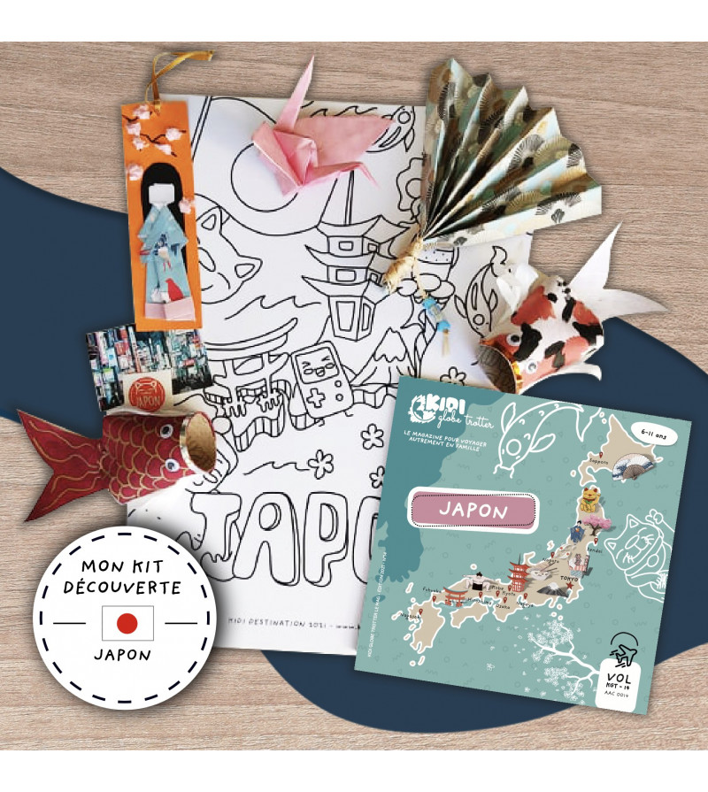 Coffret voyage JAPON, activités créatives et coloriages - Kidi Globe Trotter